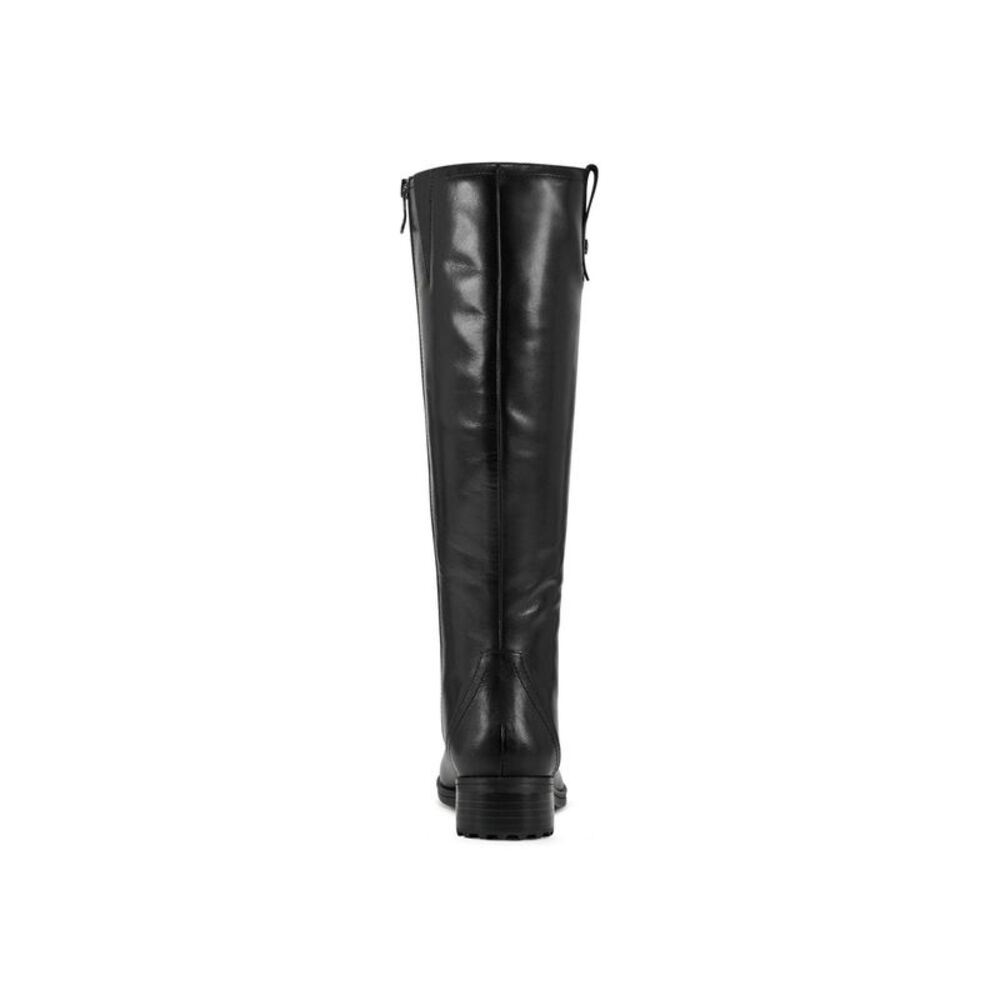 EASY SPIRIT Womens Black Zipper Rhonda Round Toe Block Heel Riding Boot 9.5 M - Picture 2 of 4
